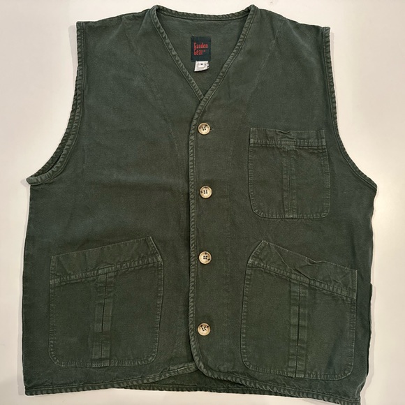 garden gear Other - Vintage garden gear button up green utility vest